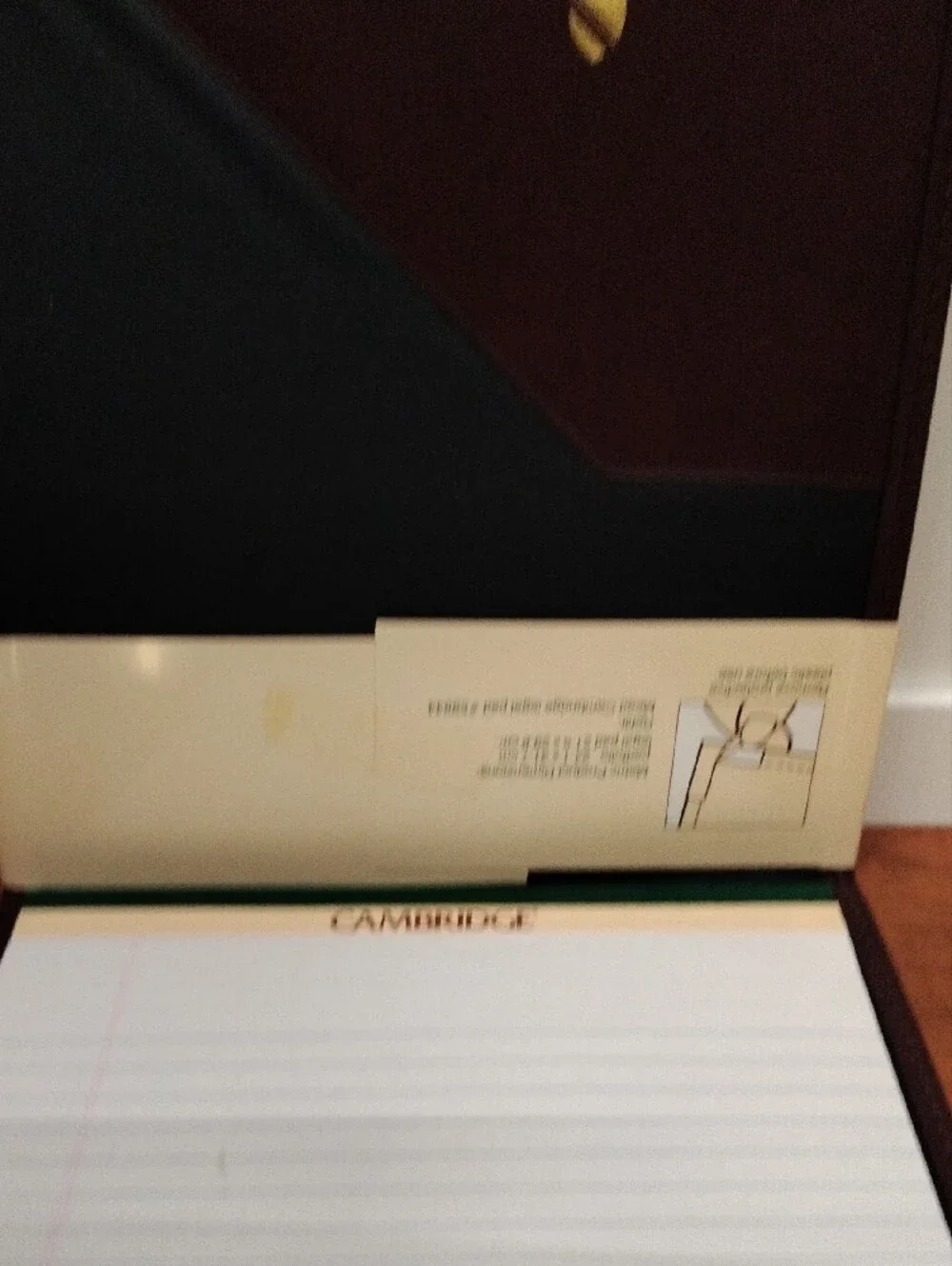 Vintage (1989) Cambridge Professional Padfolio By Mead- Brown